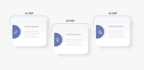 Design banner infographic, 4 step column with icon, vector template design for workflow layout, presentation, work information, web data