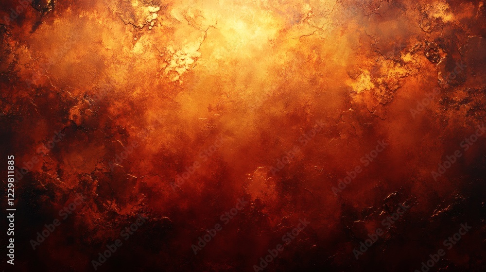 Poster warm tones of burnt orange deep brown flow through an abstract background with a grainy texture and 