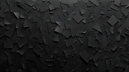 Abstract dark background with scattered fragmented shapes.