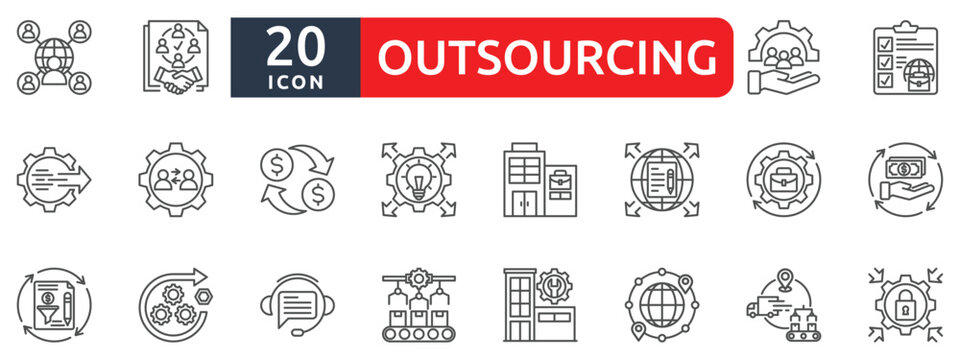 outsourcing icon sheet