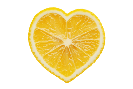 Slice of lime in shape of love or heart, isolated on png transparent background, generate ai