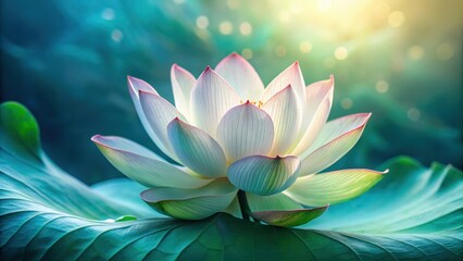 Delicate water lily petal close-up with intricate patterns and soft colors , green, close-up,  green, close-up