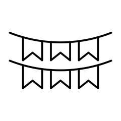 Fototapeta premium garland line icon