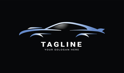Vector beautiful car logo design 