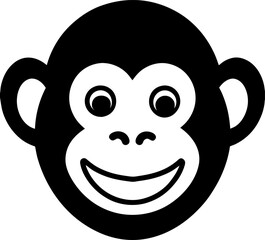 African Animal Faces.Monkey heads with various facial expressions - vector icon set.Cheerful Monkeys.Vector collection of monkeys in a detailed style.
