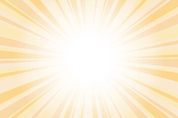 Orange sun burst abstract background. Abstract light copper orange background with sun ray. Summer vector illustration.