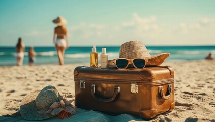 Summer Vacation Essentials: Beach Baggage, Sun Hats, and Ocean View