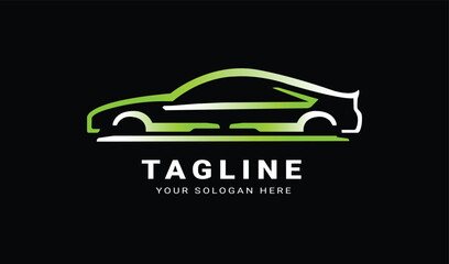 Vector beautiful car logo design 