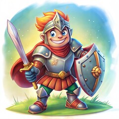 Whimsical Knight Illustration