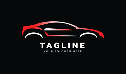 Vector beautiful car logo design 
