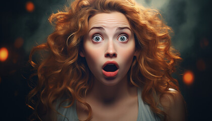 Obraz premium portrait of a woman with hair