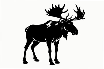 moose silhouette vector