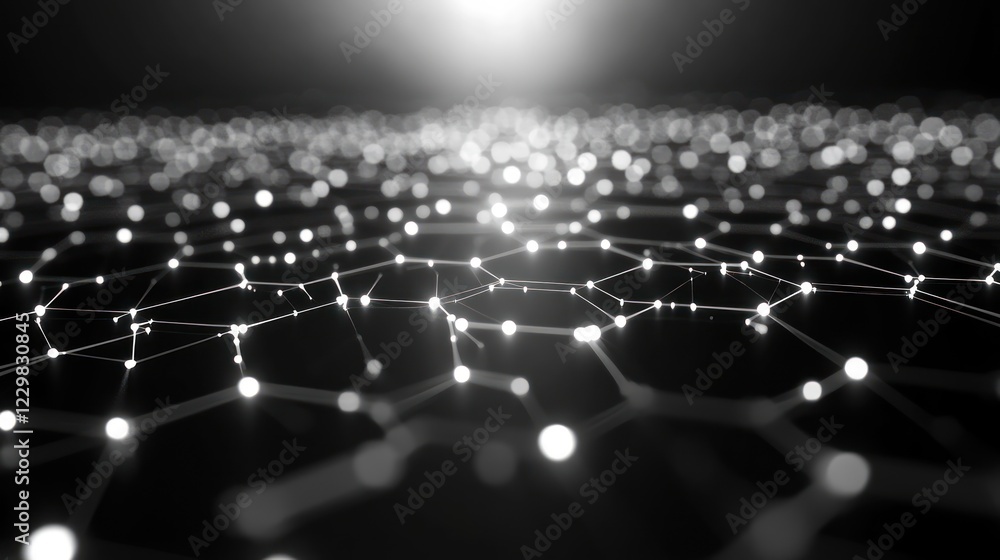 Poster abstract network connection background.