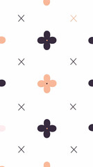 Pastel floral pattern background design