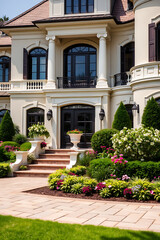 Magnificent Mansion: A Grand Estate with Classic Architecture and Exquisite Landscaping