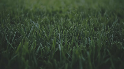 Lush green grass, close-up view, outdoor, nature background