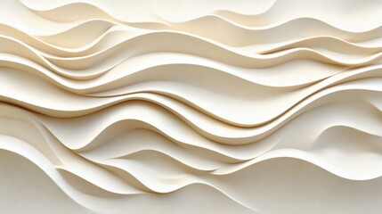 Abstract beige wave pattern background texture.
