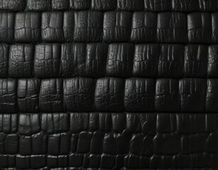 High quality seamless black crocodile leather texture for digital use , digital, texture, seamless
