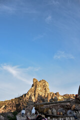 Naklejka premium fairy chimneys at ortahisar, cappadocia