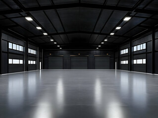 Empty industrial warehouse interior (1)