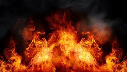 Fototapeta premium Fiery Explosion Inferno, Blast, Radiance, Embers, Firestorm, Burning, Sparks, Devastation, Heat, Com, Generated image