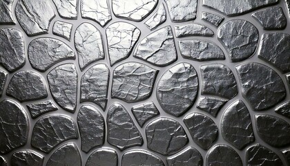 Wallpaper, mosaic, with silver stones