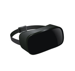 vr glasses on white background