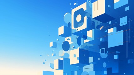 Obraz premium 抽象的なデザインアートの背景画像