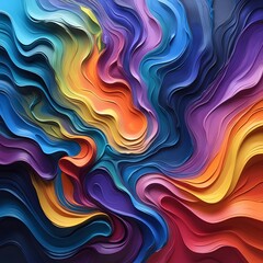 Obraz premium Beautiful Abstract Color Blends