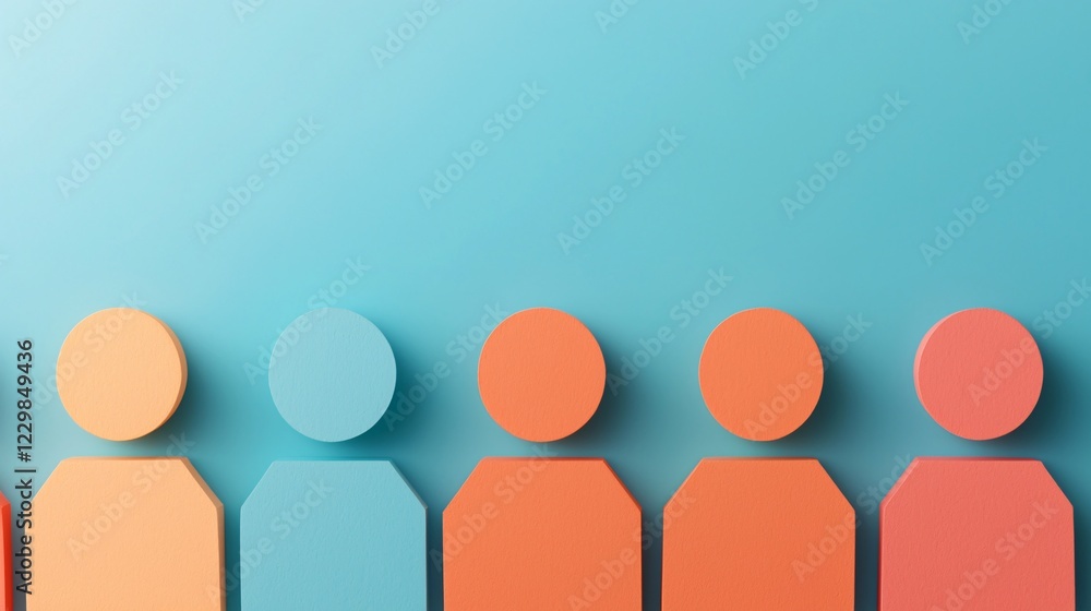Aufkleber coordination teamwork task distribution concept. animated arrows concept image for design projects