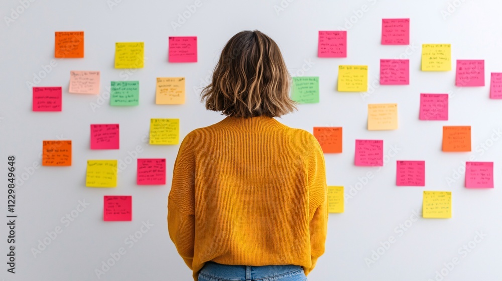Aufkleber coordination teamwork task distribution concept. automated task reminders for employees