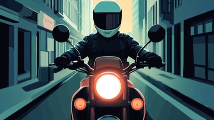 Efficient smartphone usage for delivery workers on motorcycles - professional transportation images