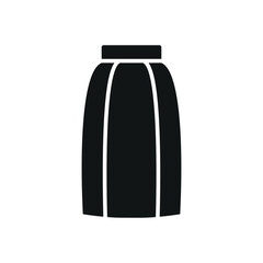 Skirt icon in a sleek and minimalist design, perfect for fashion applications, clothing stores, and style-related branding