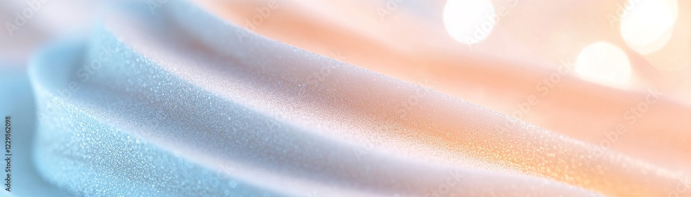 Poster frosted glass surface illuminated by a warm light, showcasing clean horizontal and diagonal etched l
