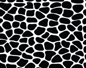 Seamless pattern of giraffe skin 