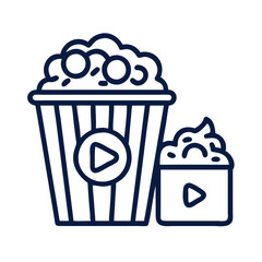 Popcorn & Movie Icon