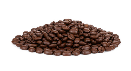 Naklejka premium coffee beans isolated on white