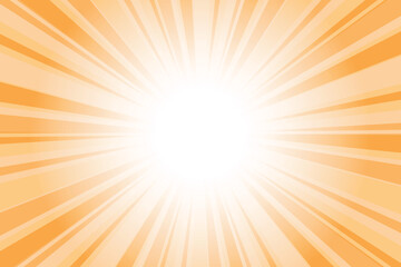 Obraz premium Orange sun burst abstract background. Abstract sherbert orange background with sun ray. Summer vector illustration.