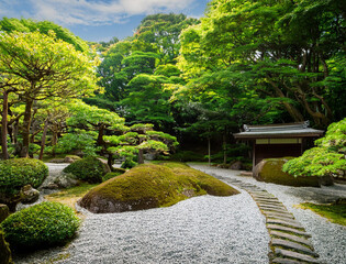 Generated image　夏の日本庭園