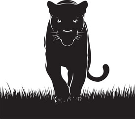 Black Panther vector with white background