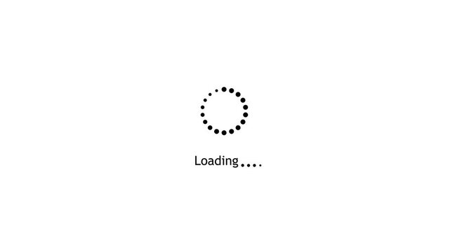 circle bar for spinning loading animation video , footage of motion graphic animated 2d design
