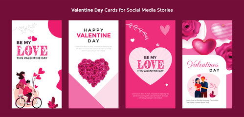 Valentine's Day Social Media Stories Design