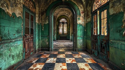 Fototapeta premium Enigmatic Ruins: A Glimpse into a Forgotten Past