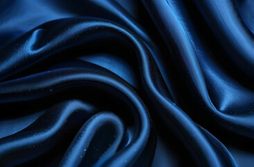 Fototapeta premium dark blue silk background