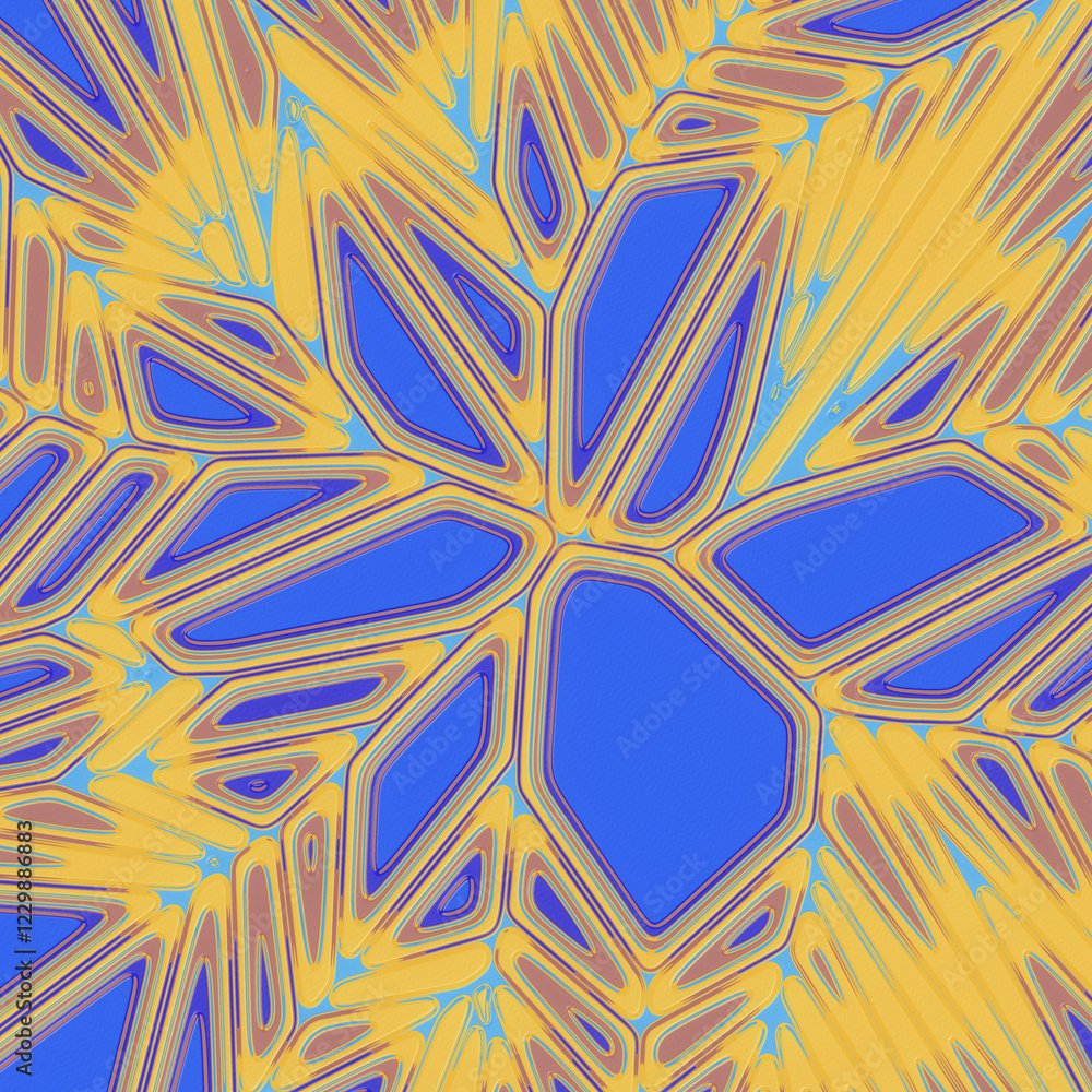 Aufkleber Digital illustration of organic structure. 3d rendering