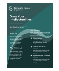Corporate Business Flyer Design template in A4 size, presentation, modern layout, magazine, poster, EPS.