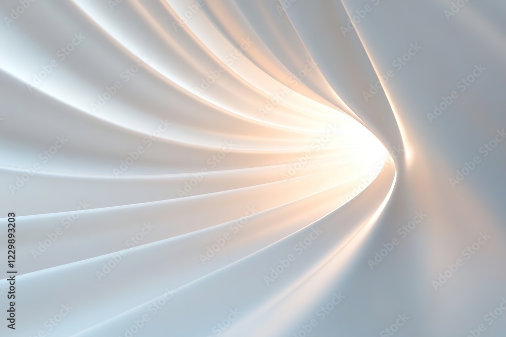 Poster neutral gradient background transitions from white to gray, featuring a soft circular spotlight effe