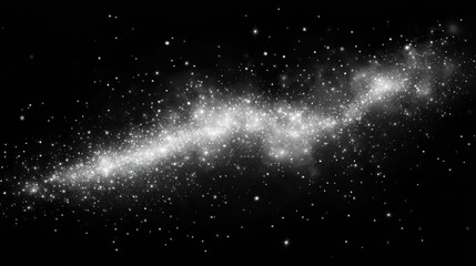 Obraz premium Milky Way galaxy, cosmic dust, stars, space.