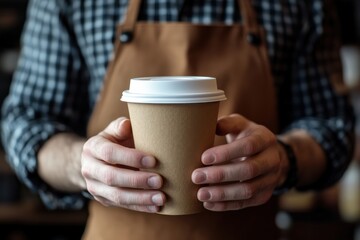 An individual is holding a steaming cup of delicious coffee in their hands