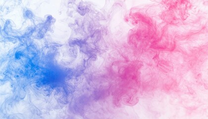 Fototapeta premium Abstract Swirling Blue and Pink Smoke Design